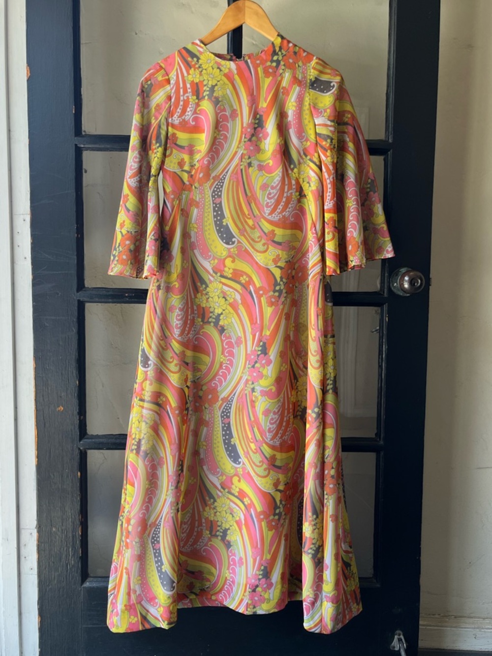 Vintage 60’s 70’s Psychedelic Maxi Dress - Needs Attention